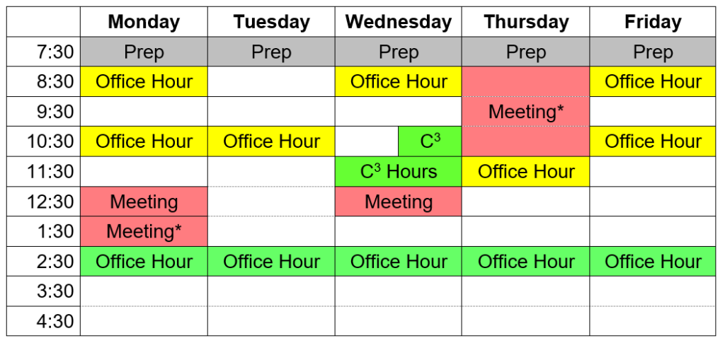 Current Schedule | Brian Lamp